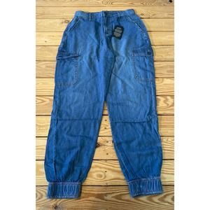 NEW Serra Retreat Cargo Jogger Jeans Size 0 Women’s Blue